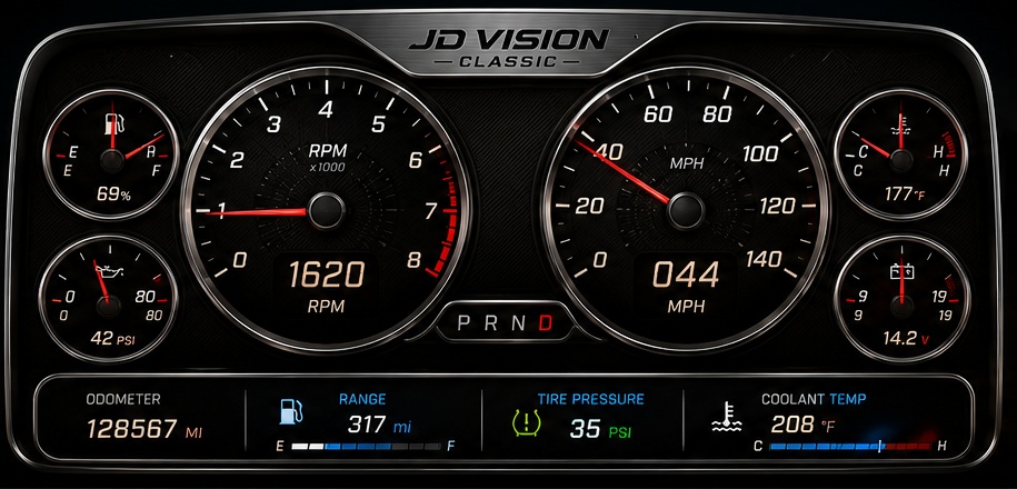 JD Vision Classic digital dashboard theme