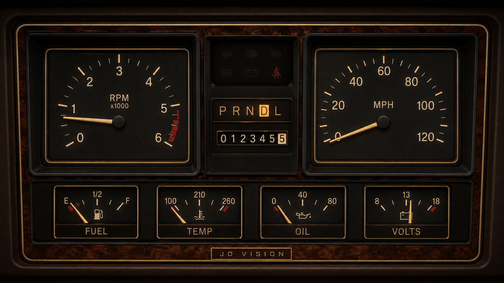 Retro theme close-up